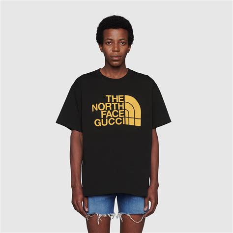 gucci black face t shirt|Gucci x The North Face Oversize T.